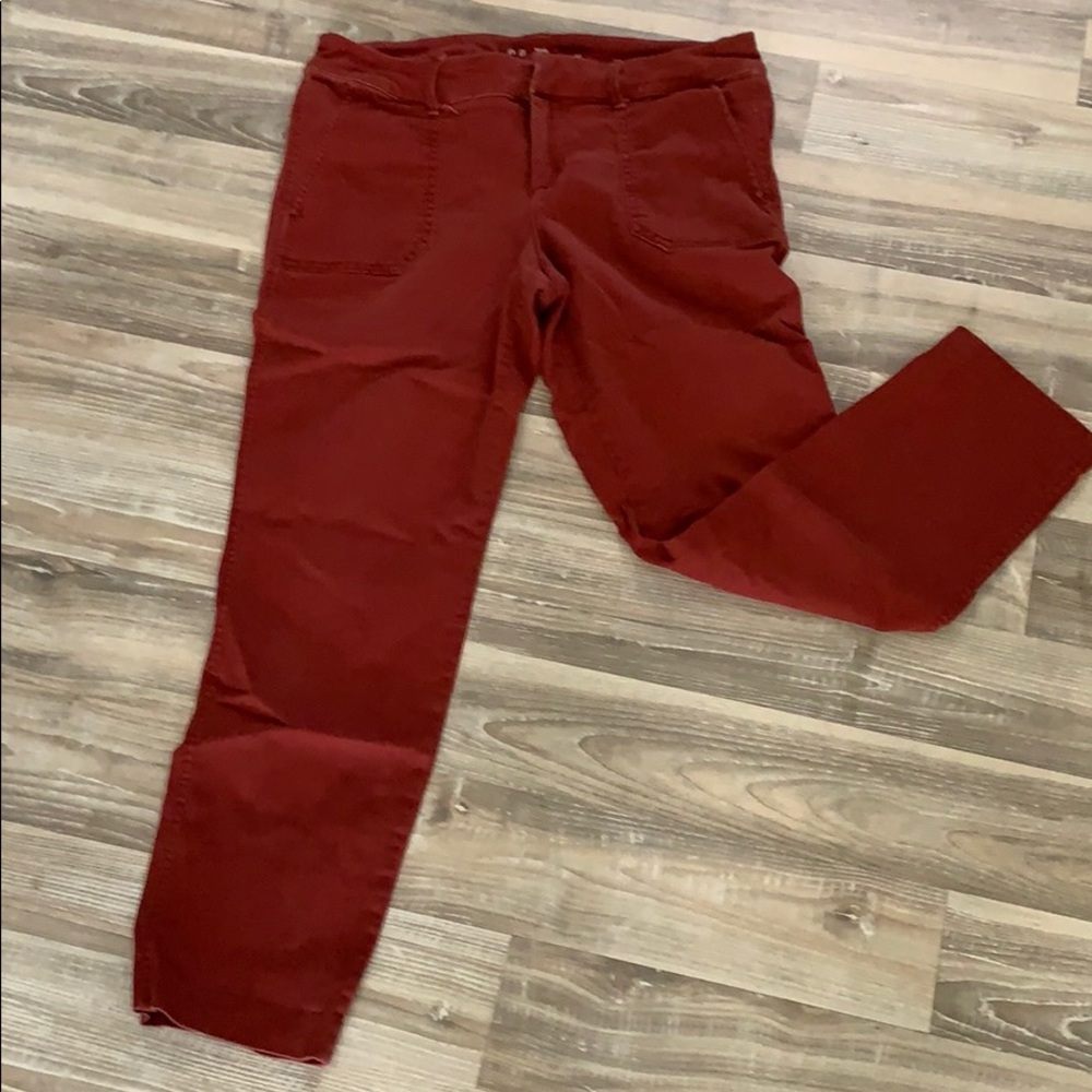 Women’s red chinos